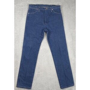 Wrangler Jeans Cowboy Cut Original Fit Mens 36x36 Blue Denim Rigid Indigo 13MWZ